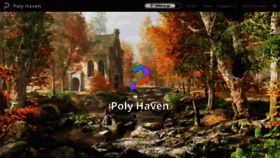 What Polyhaven.org website looked like in 2021 (2 years ago)