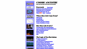 What Panspermia.org website looked like in 2021 (2 years ago)