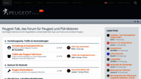 What Peugeottalk.de website looked like in 2021 (2 years ago)