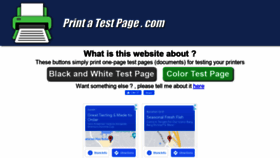 What Printatestpage.com website looked like in 2021 (2 years ago)