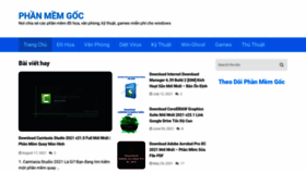 What Phanmemgoc.com website looked like in 2021 (2 years ago)