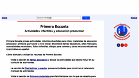 What Primeraescuela.com website looked like in 2021 (2 years ago)