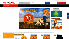 What Petshop18.com website looked like in 2021 (2 years ago)