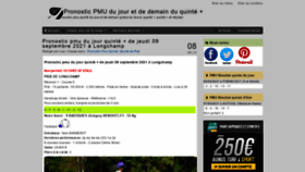 What Pronostic-pmu.fr website looked like in 2021 (4 years ago)