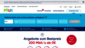 What Primacom.de website looked like in 2021 (2 years ago)