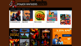 What Powerrangers.games website looked like in 2021 (2 years ago)