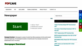 What Pdfcave.com website looked like in 2021 (4 years ago)