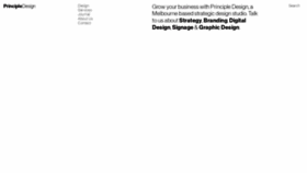 What Principledesign.com.au website looked like in 2021 (4 years ago)