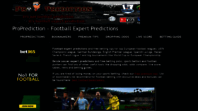 What Proprediction.net website looked like in 2021 (2 years ago)