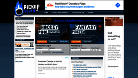 What Pickuphockey.com website looked like in 2021 (2 years ago)