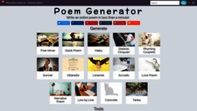 What Poem-generator.org.uk website looked like in 2021 (2 years ago)