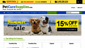 What Petcaresupplies.com website looked like in 2021 (2 years ago)