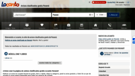 What Parana.locanto.com.ar website looked like in 2021 (2 years ago)