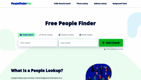 What Peoplefinderfree.com website looked like in 2021 (2 years ago)