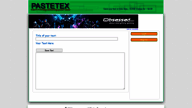 What Pastetex.com website looked like in 2021 (2 years ago)