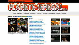What Planete-senegal.com website looked like in 2021 (2 years ago)