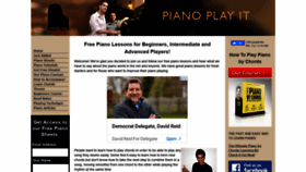 What Piano-play-it.com website looked like in 2021 (2 years ago)