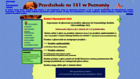 What Przedszkole181.pl website looked like in 2021 (2 years ago)
