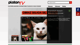 What Platontv.pl website looked like in 2021 (2 years ago)