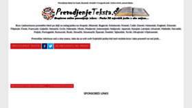 What Prevodjenjeteksta.com website looked like in 2021 (2 years ago)