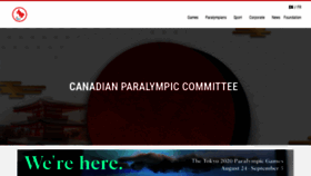 What Paralympic.ca website looked like in 2021 (3 years ago)