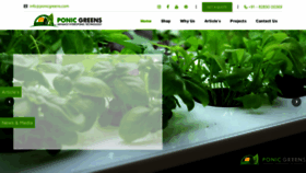 What Ponicgreens.com website looked like in 2021 (2 years ago)