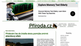 What Priroda.cz website looked like in 2021 (2 years ago)