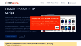 What Phparena.com website looked like in 2021 (2 years ago)