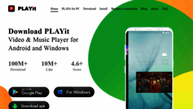What Playit.app website looked like in 2021 (3 years ago)
