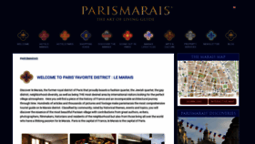What Parismarais.com website looked like in 2021 (2 years ago)