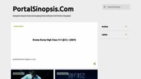 What Portalsinopsis.com website looked like in 2021 (2 years ago)