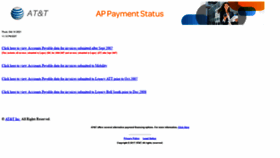 What Paymentstatus.att.com website looked like in 2021 (2 years ago)