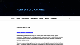 What Perfectlyokay.org website looked like in 2021 (2 years ago)