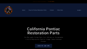 What Pontiacparts.net website looked like in 2021 (2 years ago)