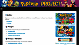 What Pokemon-project.com website looked like in 2021 (2 years ago)
