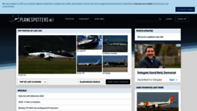 What Planespotters.net website looked like in 2021 (2 years ago)