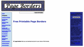What Pageborders.net website looked like in 2021 (2 years ago)