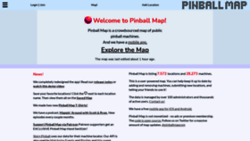 What Pinballmap.com website looked like in 2021 (2 years ago)
