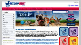 What Petshopdirect.com.au website looked like in 2021 (2 years ago)