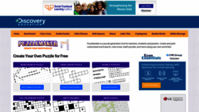 What Puzzlemaker.com website looked like in 2021 (2 years ago)