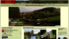 What Penninewaterways.co.uk website looked like in 2021 (2 years ago)
