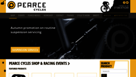 What Pearcecycles.co.uk website looked like in 2021 (2 years ago)