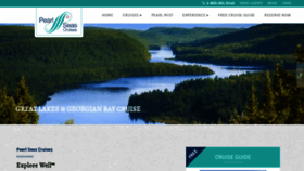 What Pearlseascruises.com website looked like in 2021 (2 years ago)