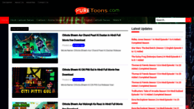 What Puretoons.me website looked like in 2021 (2 years ago)