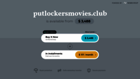 What Putlockersmovies.club website looked like in 2021 (2 years ago)