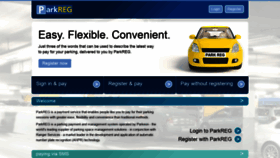 What Parkreg.co.uk website looked like in 2021 (4 years ago)