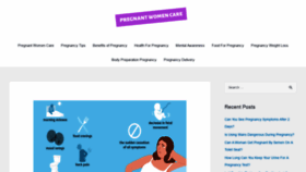 What Pregnantwomencare.com website looked like in 2021 (2 years ago)