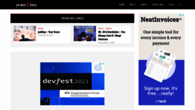 What Praisevibes.com website looked like in 2021 (2 years ago)