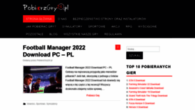 What Pobierzgry24.pl website looked like in 2021 (2 years ago)