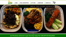 What Phreshgourmet.com website looked like in 2021 (2 years ago)